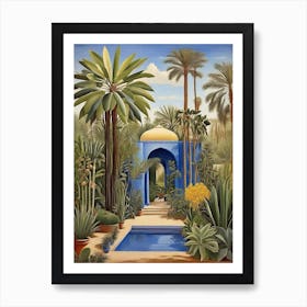 Garden In Morocco Art Print