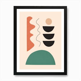 Geometry with expressive circles 16 Art Print