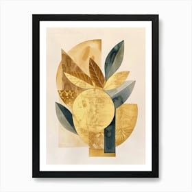 Gold Leaf 26 Art Print