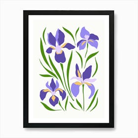 Purple Iris Art Print