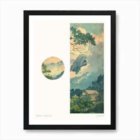 Kiso Valley Japan 3 Cut Out Travel Poster Art Print