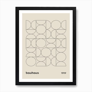 Bauhaus Print, Mid Century Modern Wall Art, Pop Culture Print Modern Art, Exhibition Poster, Minimalist Modern, Retro Print Art Print