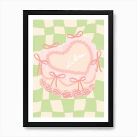 Libra Coquette Cake Print | Libra Gift | Libra Decor | Libra Zodiac print | Poster