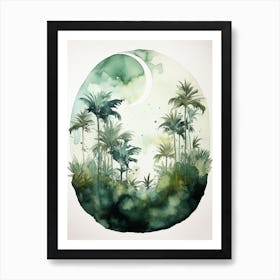 Watercolour Of Monteverde Cloud Forest   Costa Rica 0 Art Print