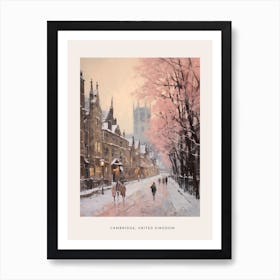 Dreamy Winter Painting Poster Cambridge United Kingdom 2 Poster