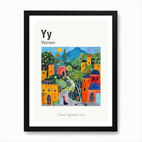 Kids Travel Alphabet  Yemen 1 Art Print