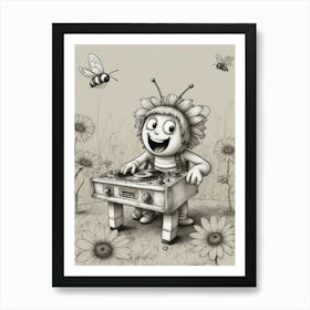 Bee With Dj Poster