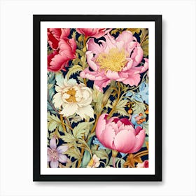 Floral Wallpaper 62 Art Print