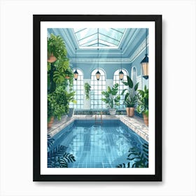 Swimming Pool In The House 2 Art Print