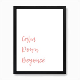 Texte Beyoncé Affiche Minimaliste pour Salon