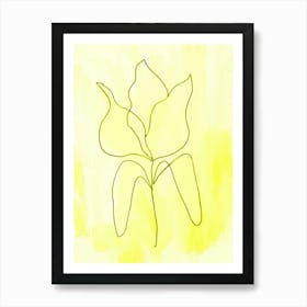 Tulip Yellow Art Print