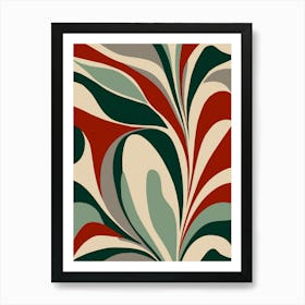 Abstract Swirls 1 Art Print