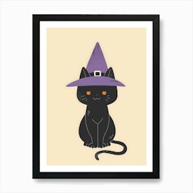 Witch Cat Art Print