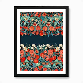 Floral Border Art Print