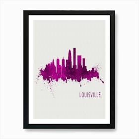 Louisville Kentucky City Purple Art Print