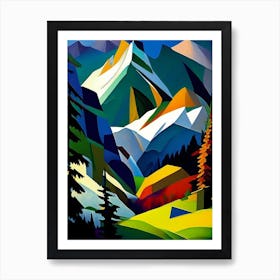 Tatra National Park Poland Cubo Futuristic Art Print