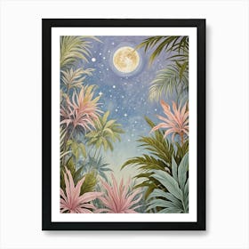 Tropical Full Moon Art Print