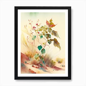 Poison Ivy In Desert Landscape Pop Art 5 Art Print