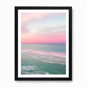 Grange Beach, Australia Pink Photography 1 Art Print