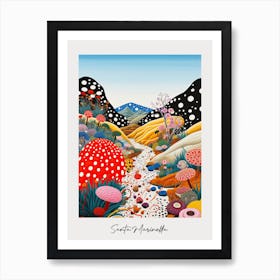 Poster Of Santa Marinella, Italy, Illustration In The Style Of Pop Art 3 Art Print