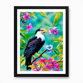 Bald Eagle Tropical bird Art Print