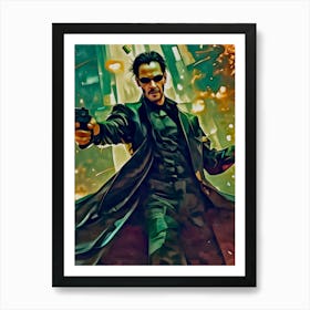 Matrix art Poster