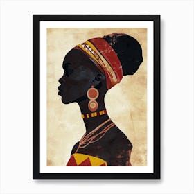 The African Woman; A Boho Folk Song Art Print