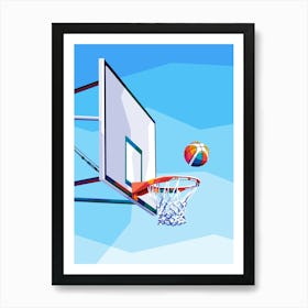 Basketball Wpap Art 1 Art Print