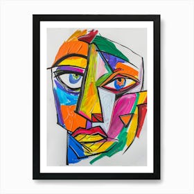 Abstract Face Art Print