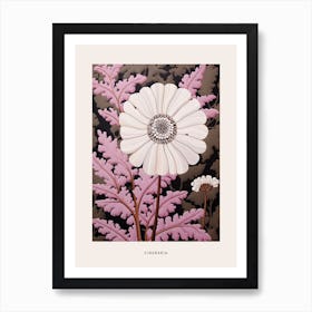 Flower Illustration Cineraria 1 Poster Art Print