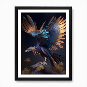 Archaeopteryx Illustration Dinosaur Art Print