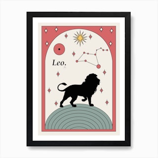 Leo Zodiac Art Print