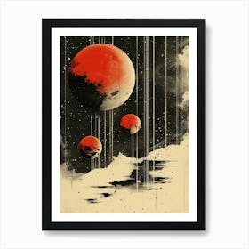 Red Planets Art Print