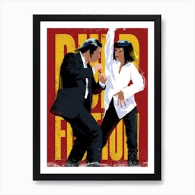 Pulp Fiction Tarantino Dancing Art Print