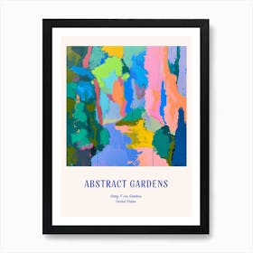 Colourful Gardens Harry P Leu Gardens Usa 2 Blue Poster Art Print