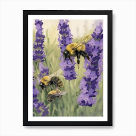 Sweat Bee Storybook Illustration 13 Art Print