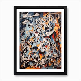 Abstract By Pablo Picasso Art Print