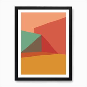 Abstract Structure 1 Vivid Colours Art Print