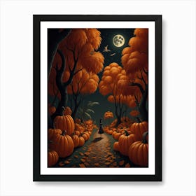 Halloween Pumpkins Art Print