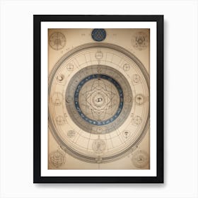 Outer and Inner Circles Art Print