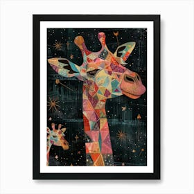 Giraffes 4 Art Print