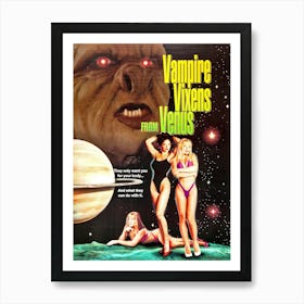 Vampire Vixens From Venus, Movie Poster Art Print