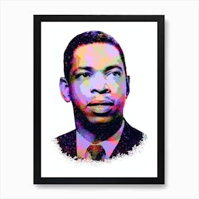 Elmore James Splash Colorful Art Art Print