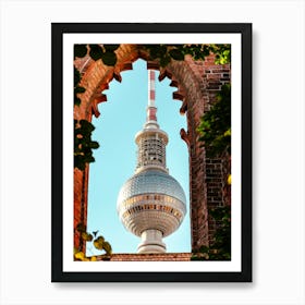 Berlin Tv Tower From The Old Monastery 02 Art Print