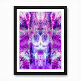 Purple Psychedelic Art Art Print