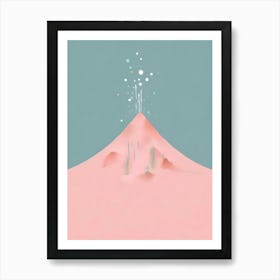 Pink Mountain Art Print