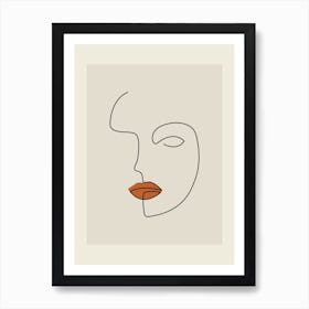 Face Of A Woman 1 Art Print