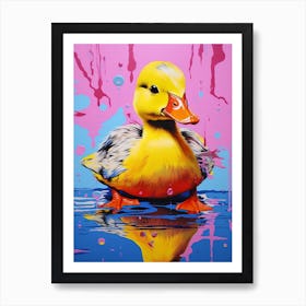 Duckling Pop Art 1 Art Print