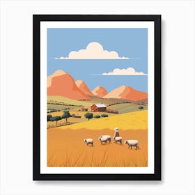 Lesotho Travel Illustration Art Print