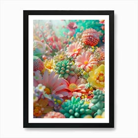 Colorful Flowers 1 Art Print